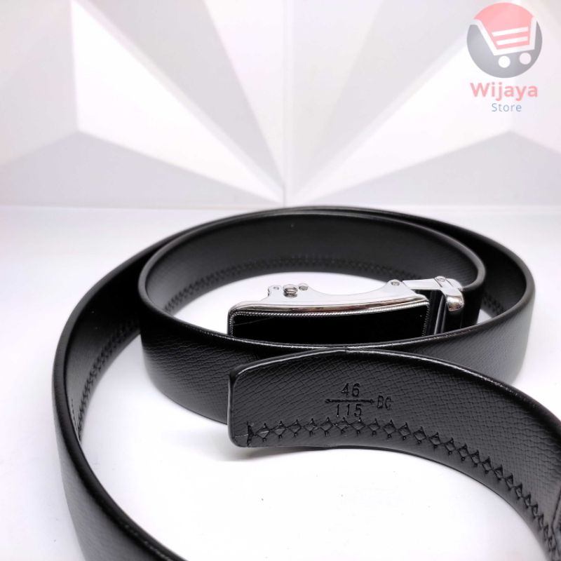 Ikat Pinggang Kulit Asli Import Premium Sabuk Pria dengan Gesper yang Menawan Eksklusif Pendeng Include Box [D004]