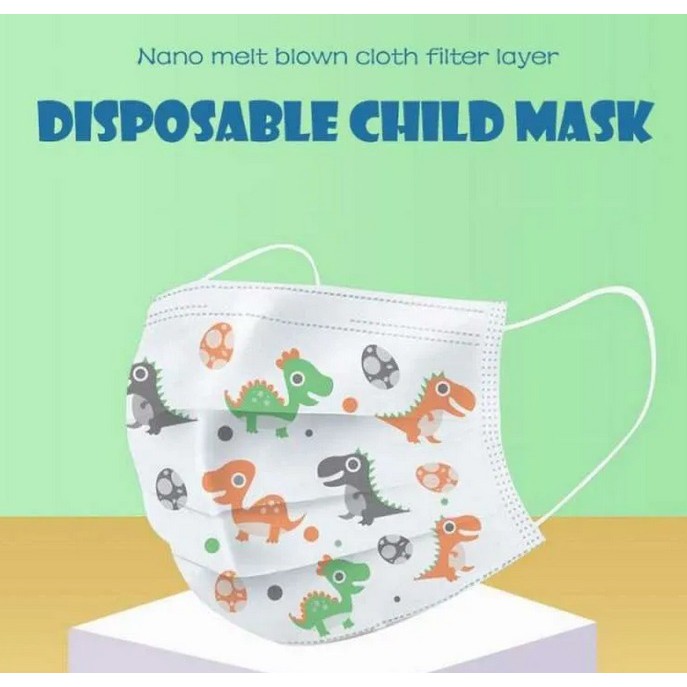 Masker Anak 3 ply Ecer 1 Pcs Child Protective Disposeable Mask