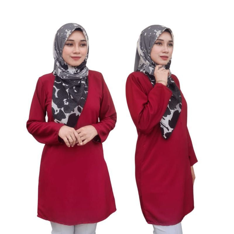 JAVA ART - BLUS TUNIK ATASAN WANITA MODERN LENGAN PANJANG BAJU KERJA BIG SIZE JUMBO BAJU DINAS BAJU NGAJAR ATASAN KERJA SIZE PLUS BAJU MUSLIMAH VIRAL BAJU KURUNG WANITA MELAYU TERBARU SETELAN BATIK WANITA MODERN 2022 BAJU KURUNG MALAYSIA 2022 SERAGAM