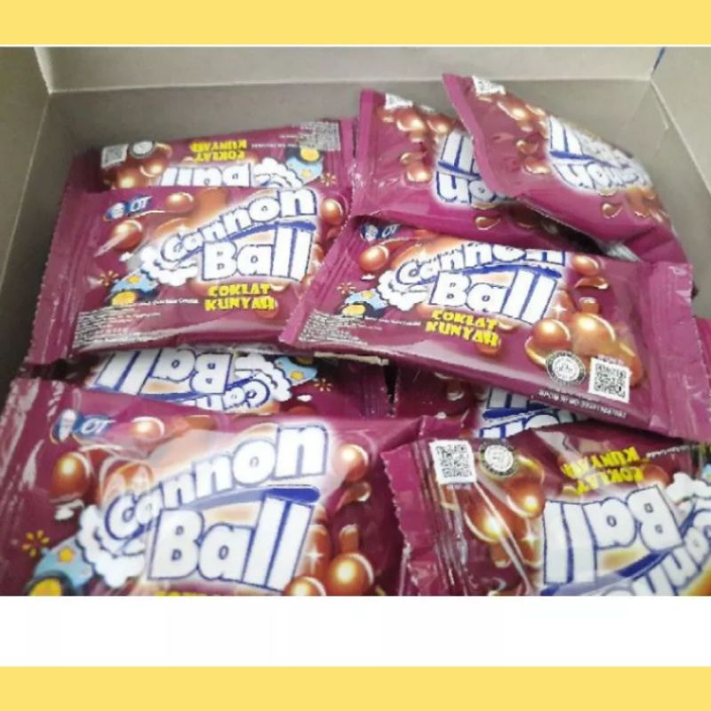 

Cannon Ball Permen Coklat Kunyah Pak isi 24 pcs @6 gr