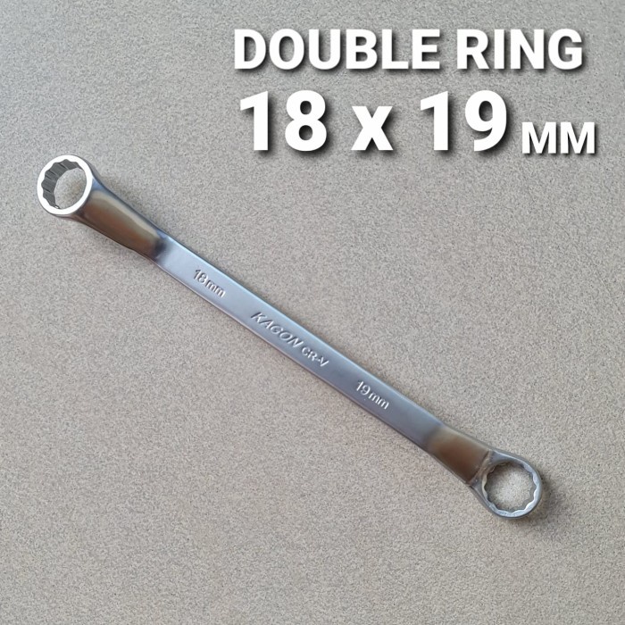 Kunci Double Ring KAGON CRV 18x19 MM