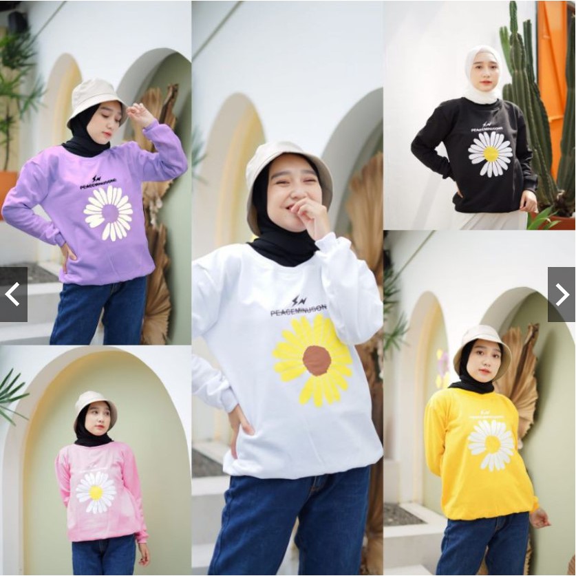 Bess - Sweater Murah Wanita / Sweater Lengan Panjang PEACE ONE