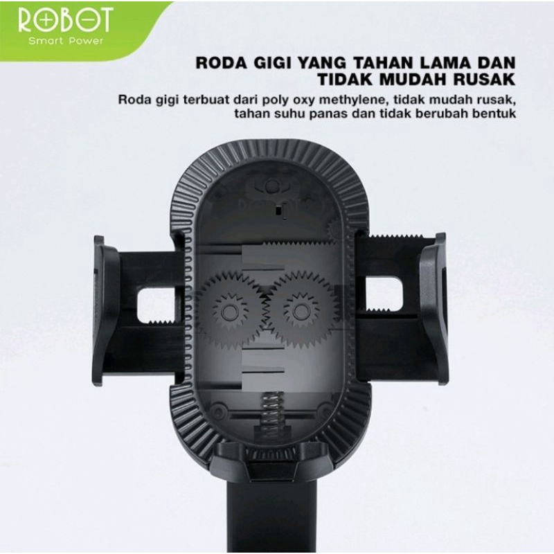 Dudukan HP Holder Mobil ROBOT RT-CH12 Cocok Untuk Semua Mobil Original