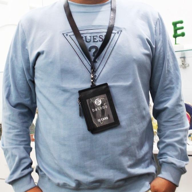 

GANTUNGAN KULIT ASLI ID CARD HOLDER NAME TAG BATOBO B001529 SDFD354154