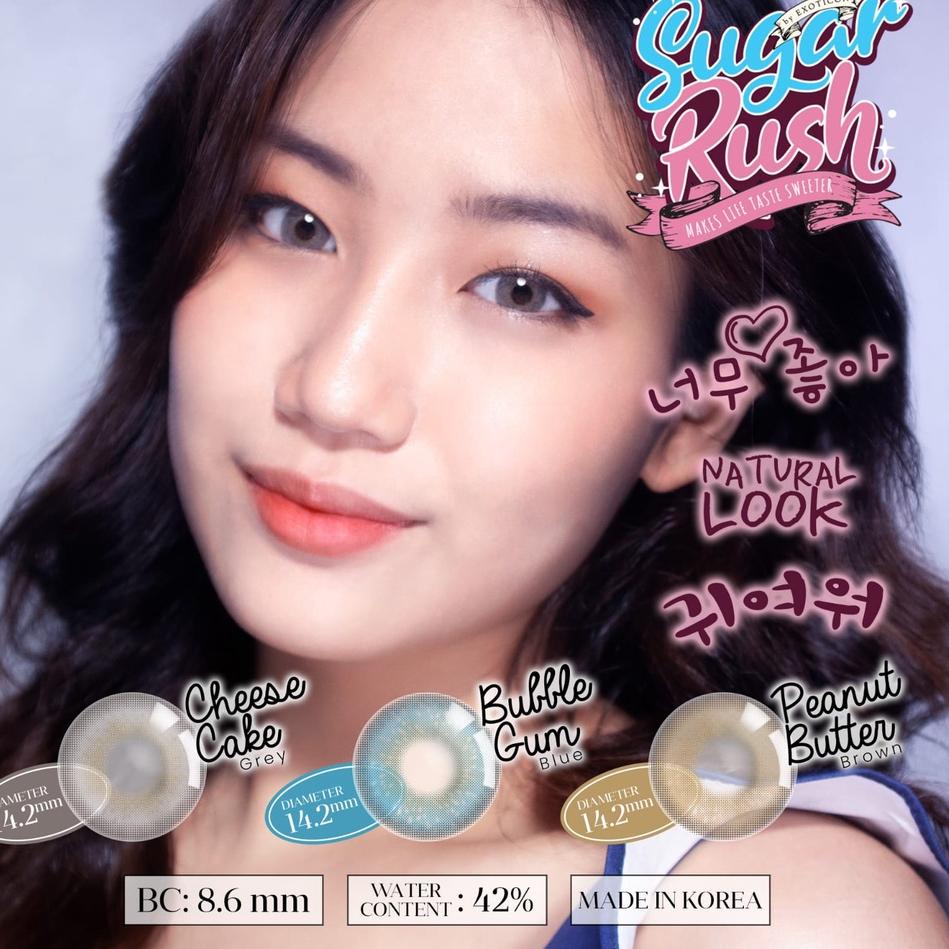 ➢ SOFTLENS SUGAR RUSH BLUE MINUS -0.50 S/D -6.00 / BUBBLE GUM BLUE ✲