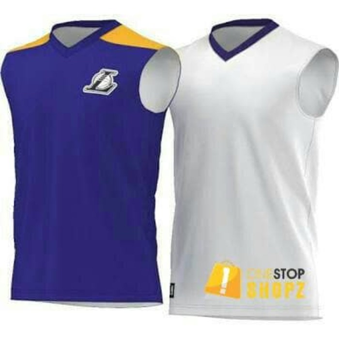 ADIDAS NBA  LA LAKERS REVERSIBLE SLEEVELESS AJ1886 JERSEY BASKET OSS