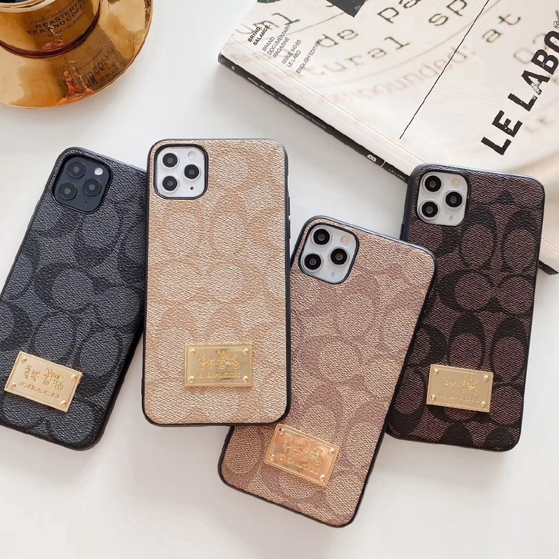 Hard Case Bahan Metal Desain Coach Untuk Iphone 11 Pro Max Xr Xs Max Se2 I6 7 8 Plus