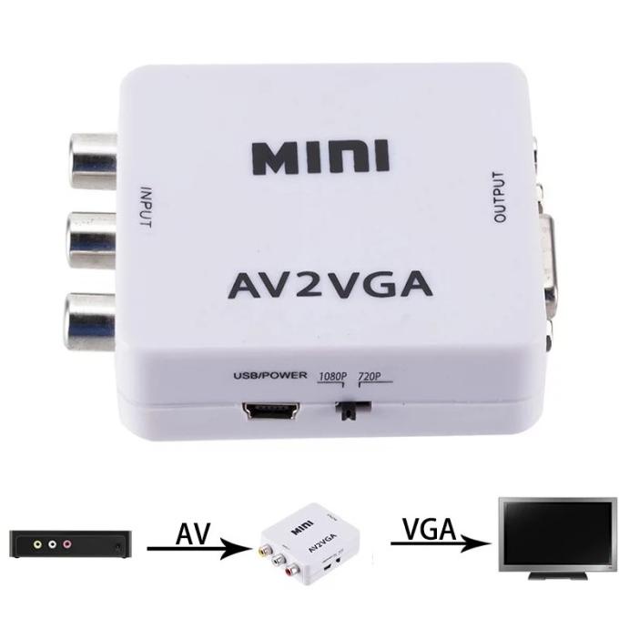 Converter Av To Vga / Rca To Vga / Av2Vga