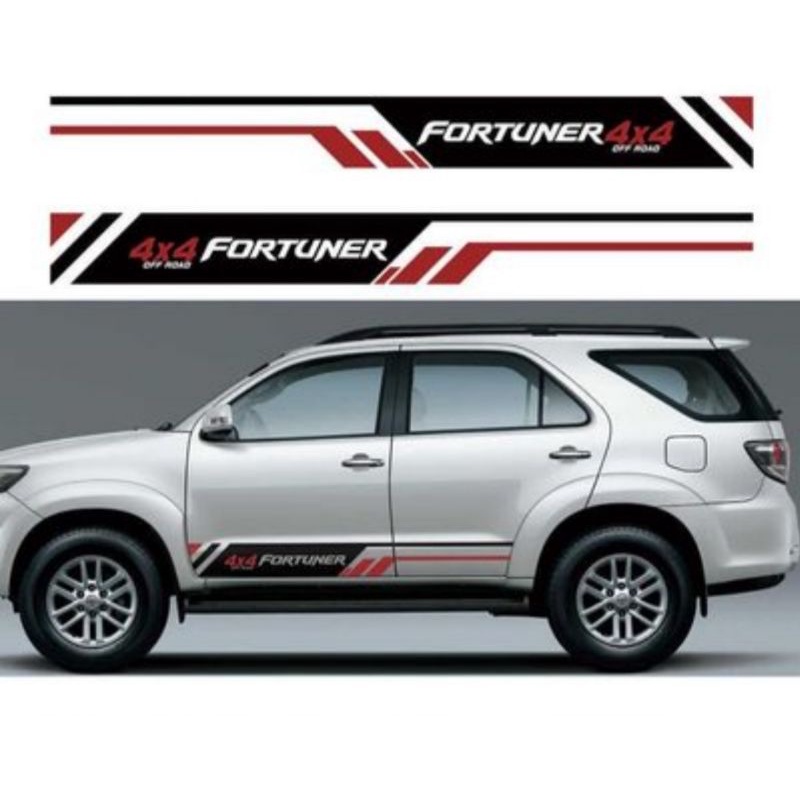 sticker stiker toyota fortuner 4x4 trd fortuner
