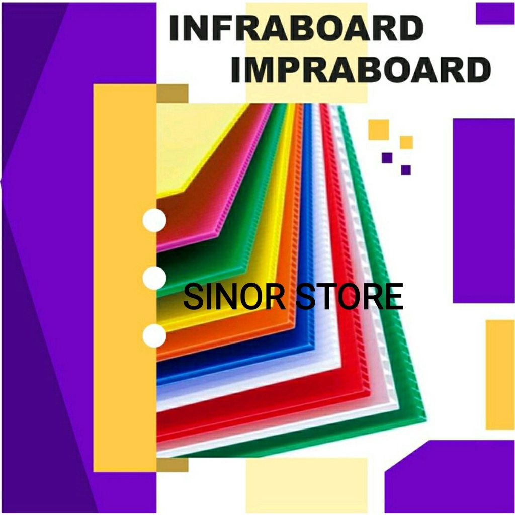 Impraboard PP Board Infraboard Size 75 cm x 62,5 cm x Tebal 5 mm