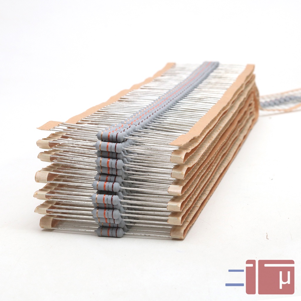 x10 Resistor 18K 1W Metal Oxide 5% Taiwan Kaki Tembaga