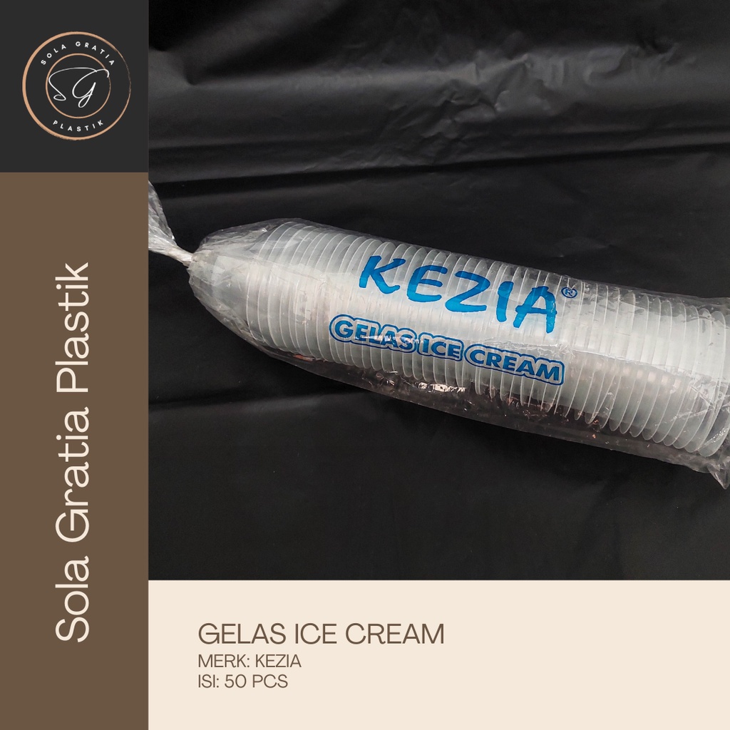 Cup Pudding Ice Cream Kezia - Cup Plastik