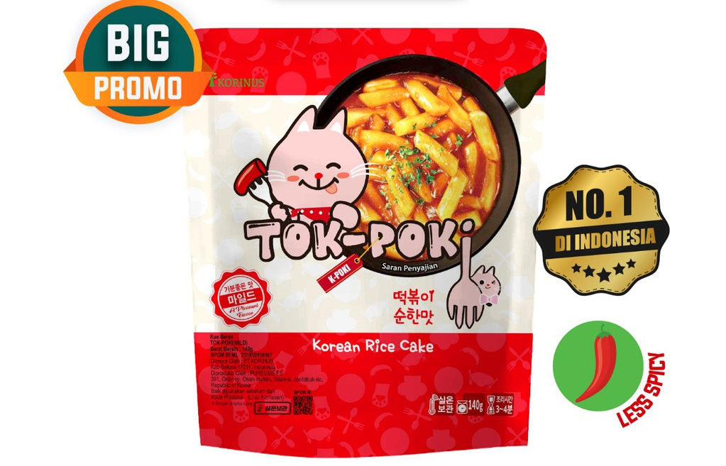 

Daebak- Bunsik Tokpoki MILD / Tteokbokki / Toppoki / Tok-Poki Instant