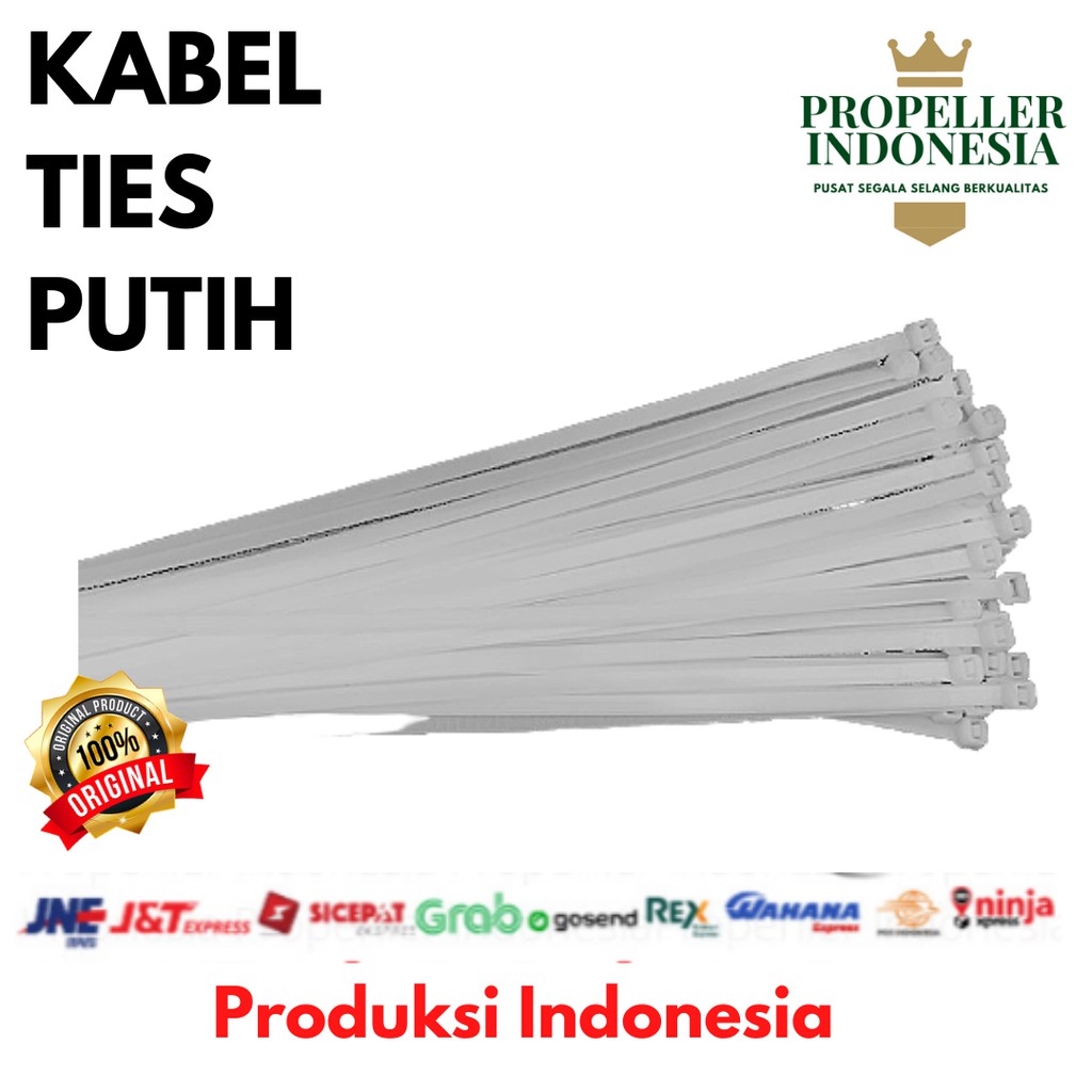 Kabel Ties Putih Kabel Tis Kabel Pengikat Putih