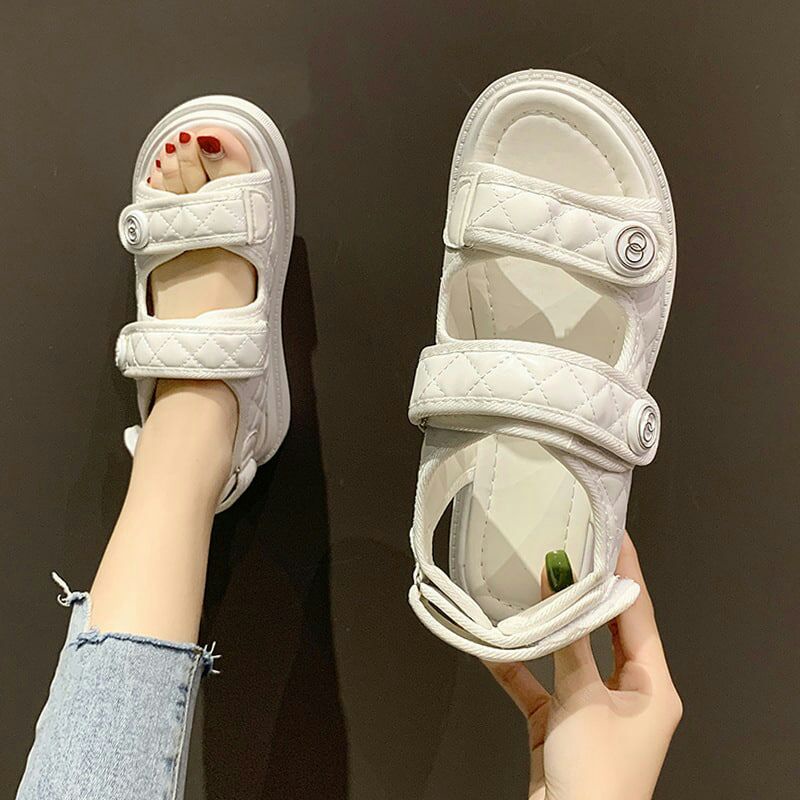 AGI5116 Sandal Tali Wanita Fashion Import 2Strap Lookalike Produk Imitasi Ready Jakarta Bisa COD (With Box)