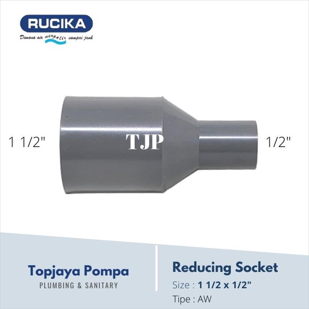 V.SOCK / REDUCER PVC AW RUCIKA 1 1/2 X 1/2&quot;