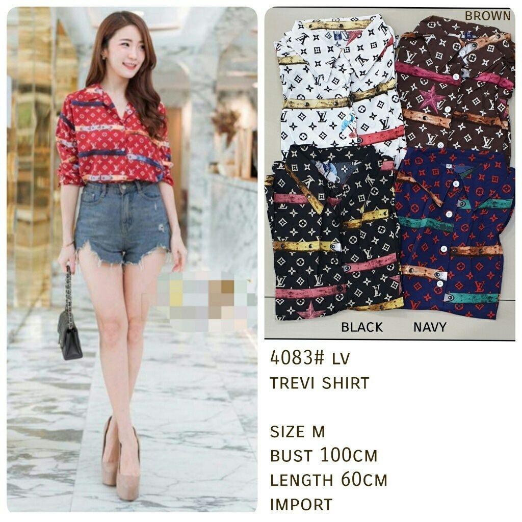 LV Trevi Kemeja Wanita Onesize - 4083