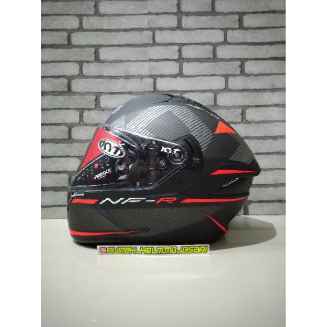 CASCO KYT NFR Logos Matt red original NF-R bukan NX-Race vendetta2 falcon2
