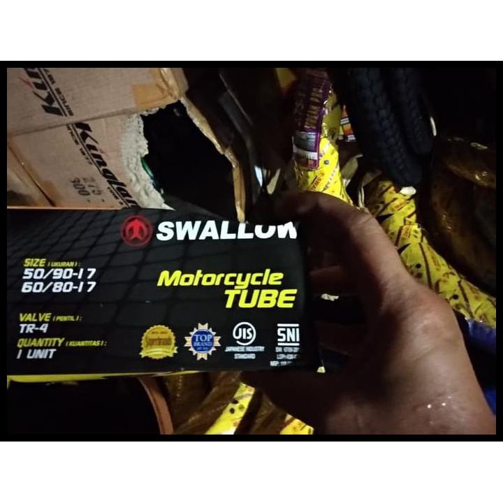 BAN DALAM 50/90 - 17 , 60/80 17 SWALLOW MOTOR BEBEK KECIL 17 50 60