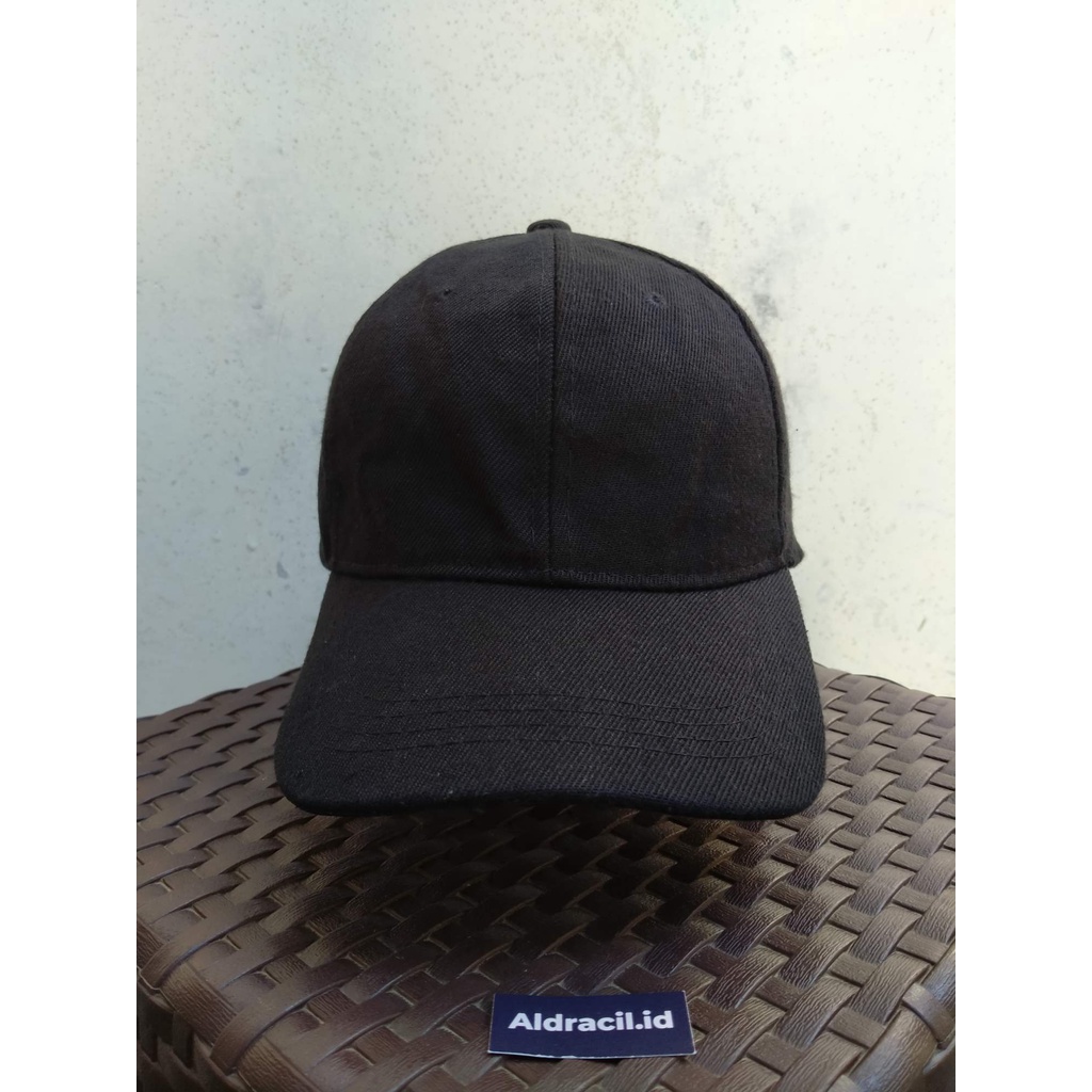 Topi Baseball Caps Deep Black EJ499 Hat Second Thrift aldracil.id