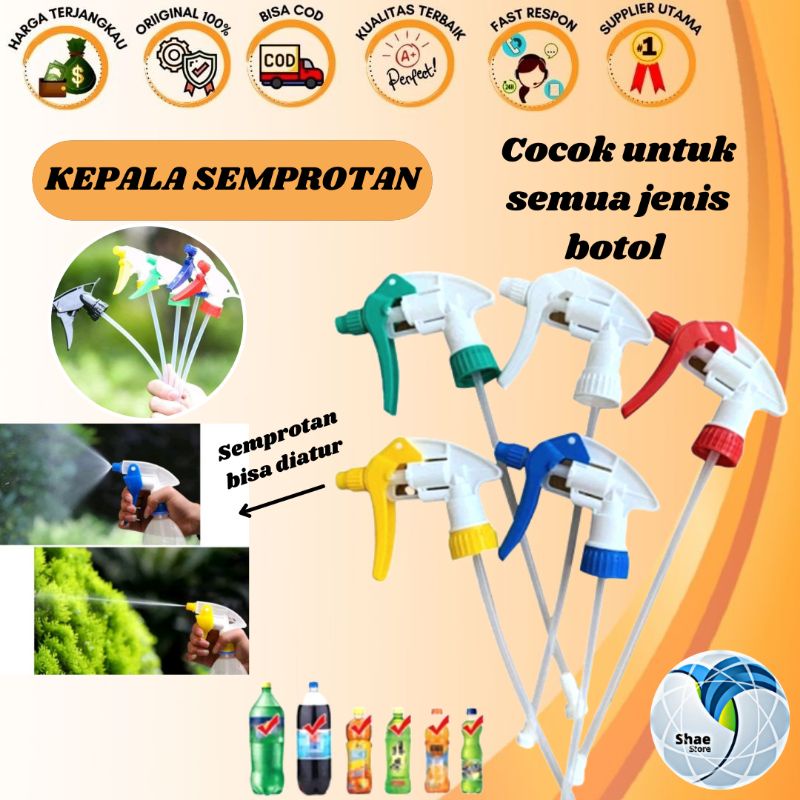KEPALA POMPA BOTOL SEMPROT ASENA SEMPROTAN MANDI BURUNG SANGKAR KANDANG TANAMAN KACA MEJA