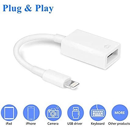 OTG Kabel iPad Adapter OTG USB Lightning to USB Camera Adapter Fast Data Transfer Speed