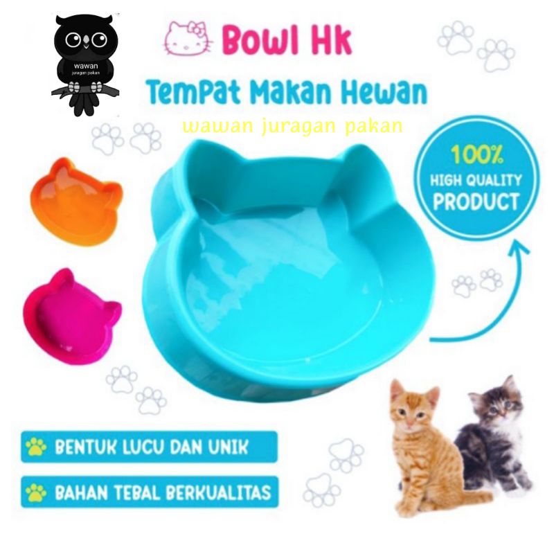 TEMPAT PAKAN KUCING, DOUBLE DAN SINGLE LUCU KARAKTER