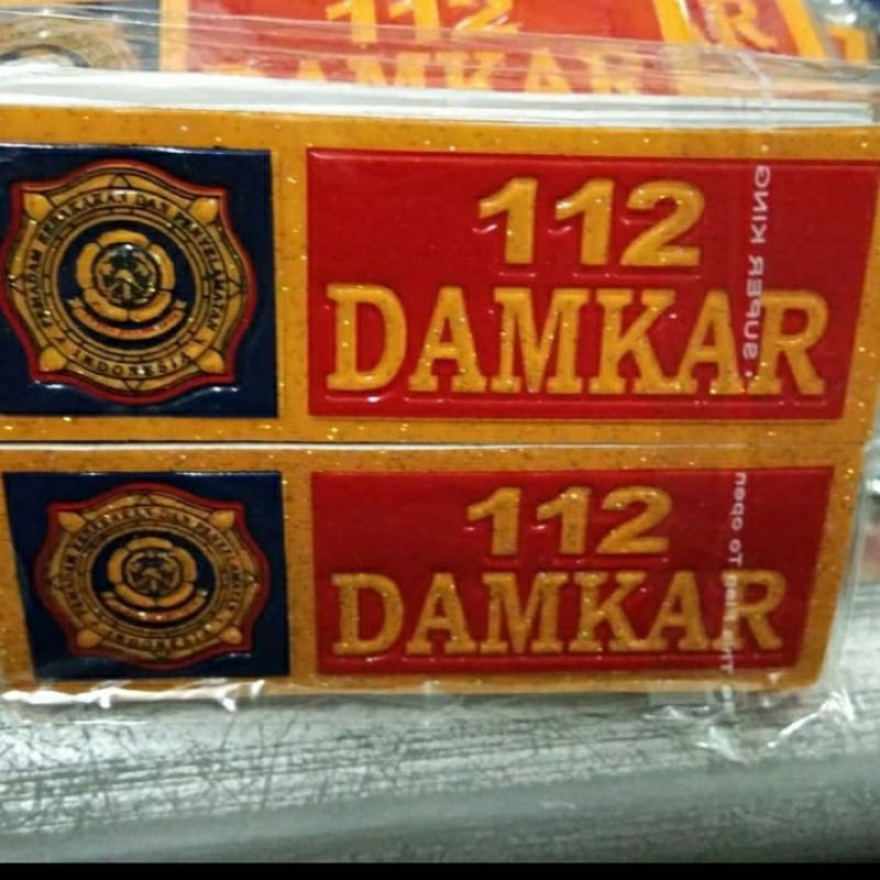 Stiker Pemadam/ Stiker Pemadam kebakaran / Stiker Damkar