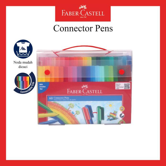 

CONNECTOR PEN / SPIDOL WARNA ISI 60 FABER CASTELL
