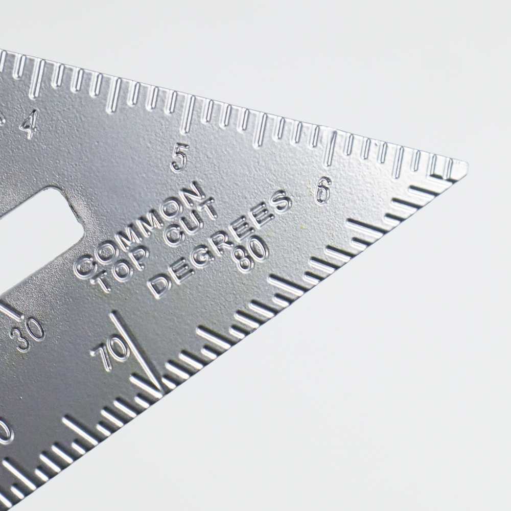 COD Penggaris Siku Segitiga Mistar Penggaris Ziegel Siku Tukang Aluminium Speed Square Ruler I63