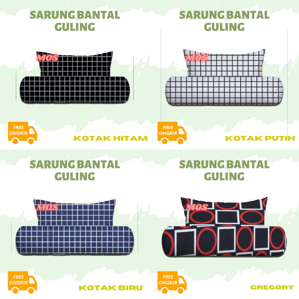 Sarung Bantal Guling Motif Polos Embos Bunga Dan Karakter Murah Homemade