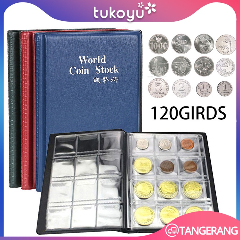 Jual 120 Gird Album Koin/Coins Collection Album Coin Pockets Collection