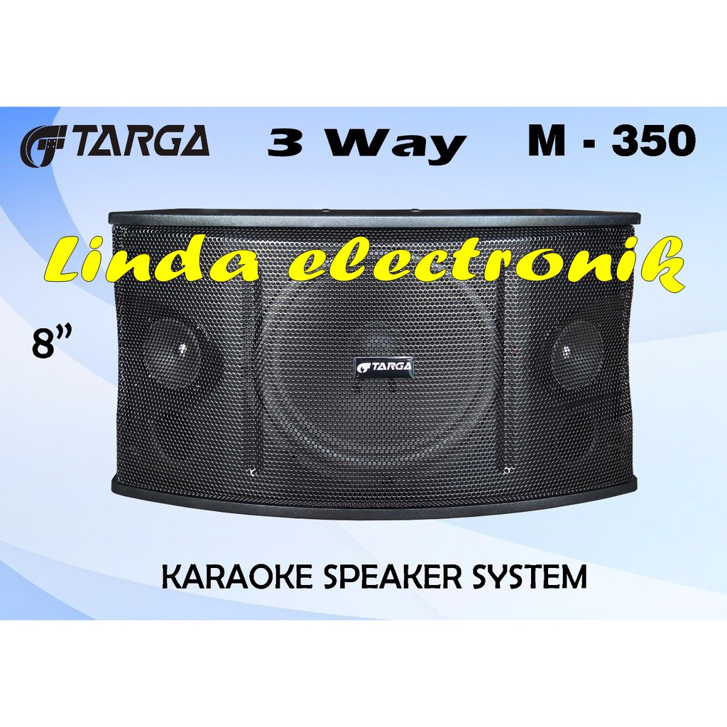 speaker pasif targa m 350 m350 8 inch 2 bh original 3 way