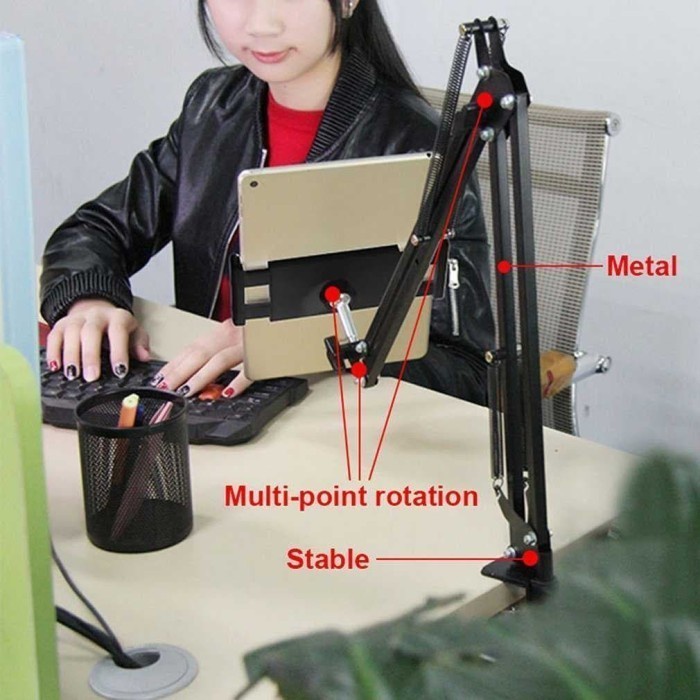 Lazypod Bracket Stand Holder HP - Tablet - Ipad 10 Inch Stand Meja