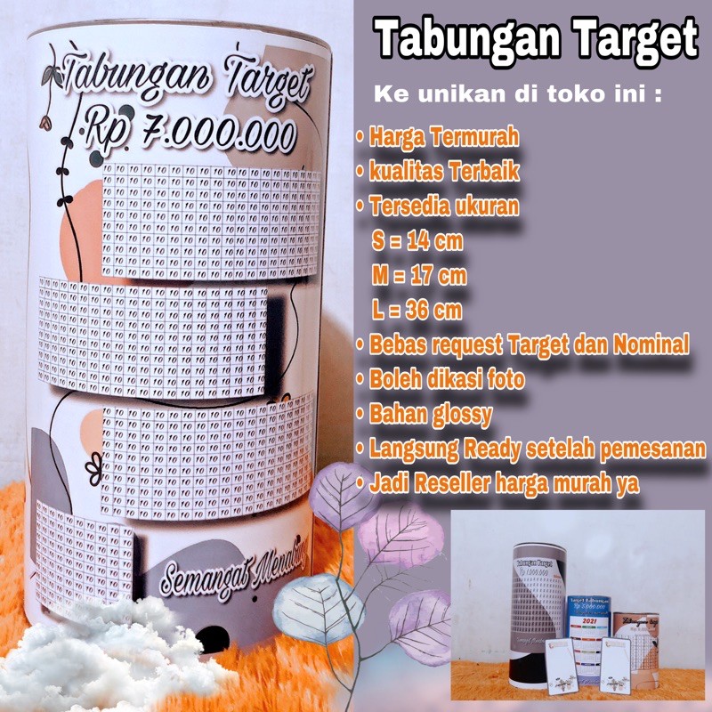 TABUNGAN TARGET VIRAL 10jt-5jt-2jt-1jt TERMURAH