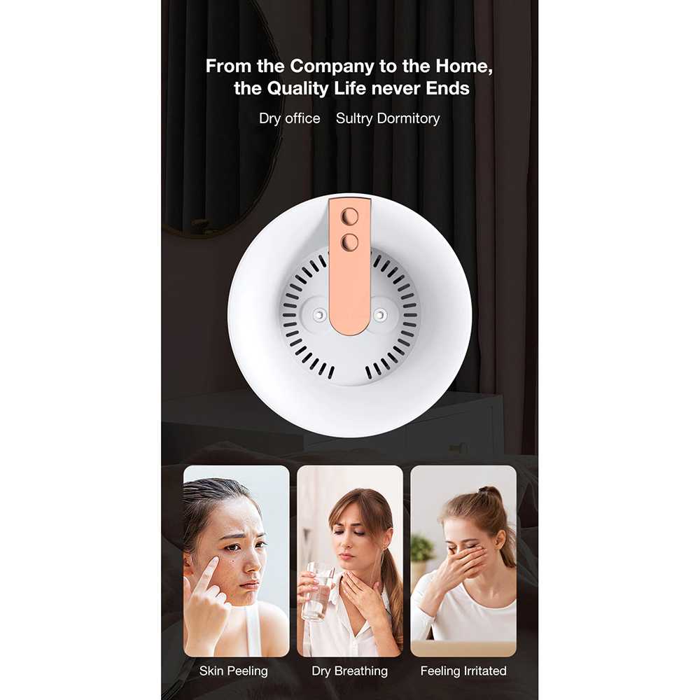 (100% BARANG ORI) HEAOYE Air Humidifier Aromatherapy Oil Diffuser Double Spray 3L - X12