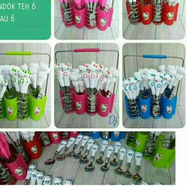 SENDOK SET KUCING KITCHEN SET PERLENGKAPAN RUMAH TANGGA PERALATAN RUMAH TANGGA ALAT DAPUR B142 