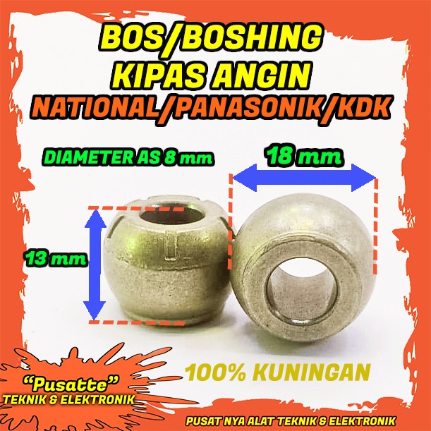 Bos Kipas Angin 8mm / Boshing Kipas Angin / Bearing