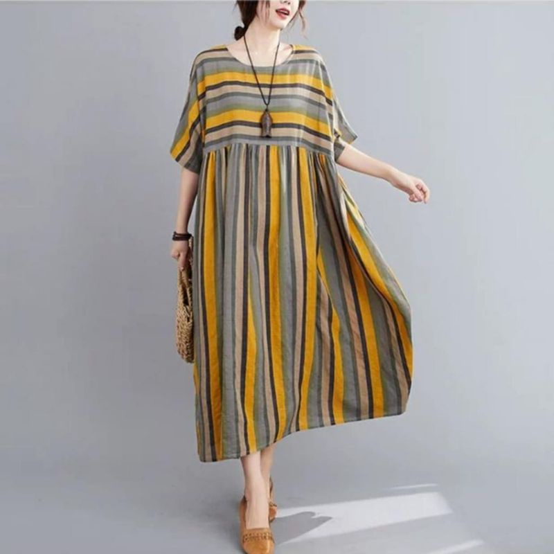 MDLV ~ 79002# Garvania Loose Dress Bigsize Oversize Dress Fashion import