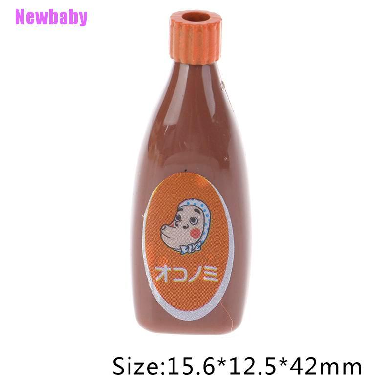 (Newbaby) Mainan Miniatur Kecap / Selai / Saus / Cokelat Skala 1: 12 Untuk Dekorasi Rumah Boneka