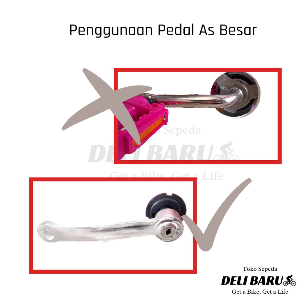 Pacific Pedal alloy BEARING as besar sepeda MTB mini lipat