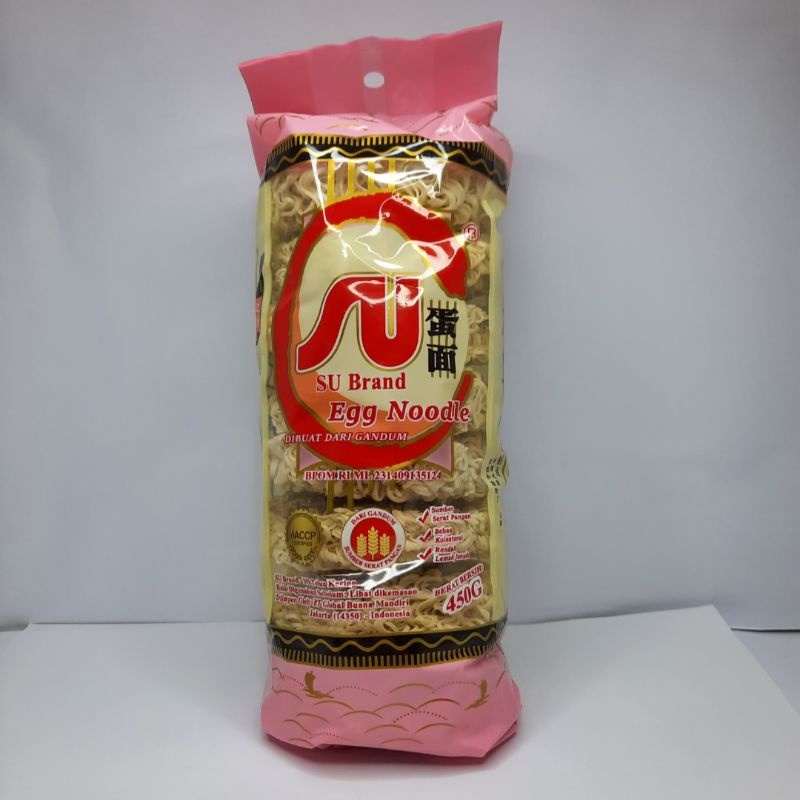 

SU Brand Egg Noodle / Mie Telur Kering // 450gr