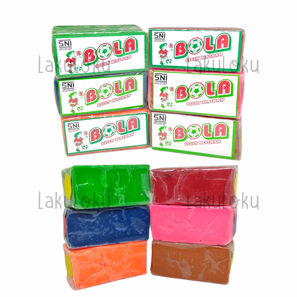 Malam / Lilin Mainan / Plastisin Merk Bola Ukuran Besar