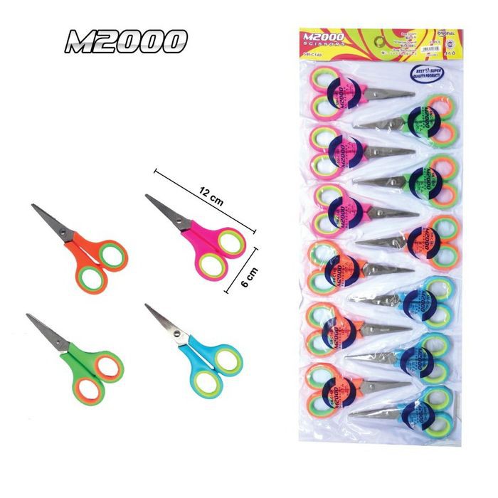 Gunting Kertas Kecil 12 cm M2000 Stainless Steel Scissors SM-C140 - 1 Lusin