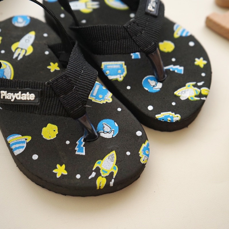 Sepatu Sandal Anak Bayi Laki Laki Cowok 1 2 Tahun SPACE Sendal Bayi Antislip