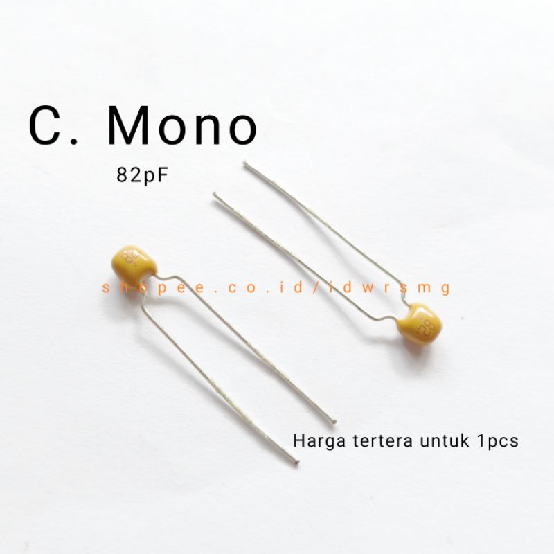 Jual Kapasitor Mono 82pF 50v NPO Mono Capacitor 82 pF 50 Volt Shopee