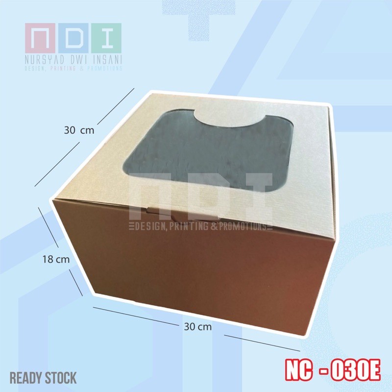 

DUS KUE BESAR BAHAN CORRUGATED 1 PAK (ISI 20pcs) Uk. 30x30x18cm