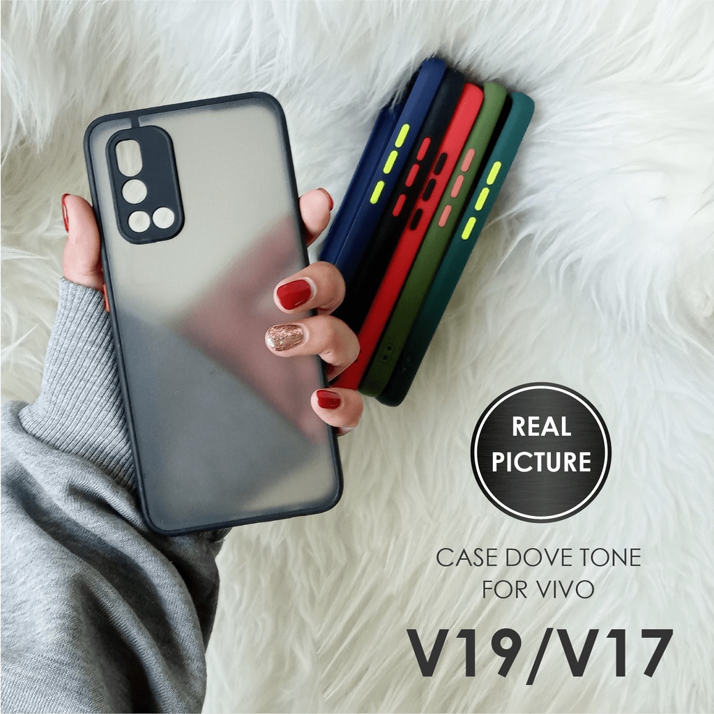 CASE HP VIVO V17 SOFTCASE DOVE MATTE PLUS PELINDUNG CAMERA