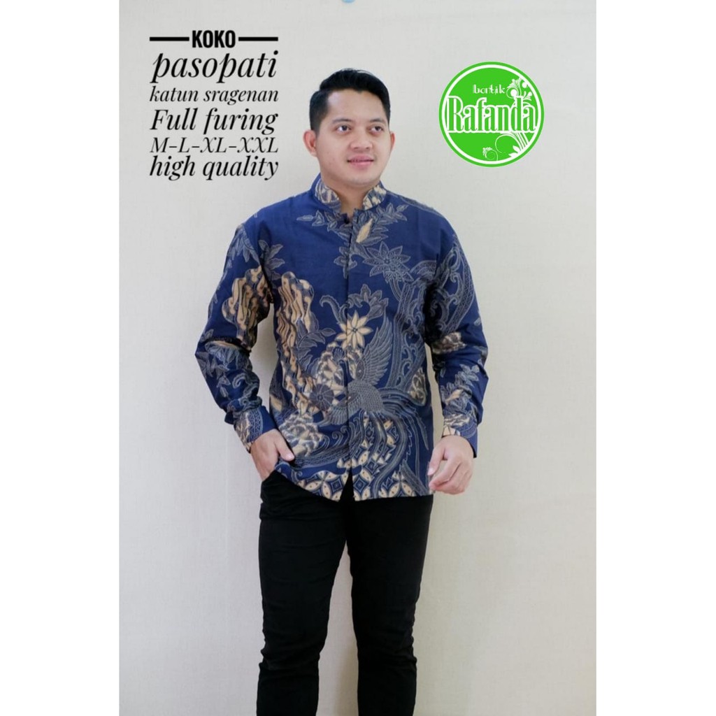 Koko Pasopati Batik Pria Lengan Panjang Full Furing By Rafanda