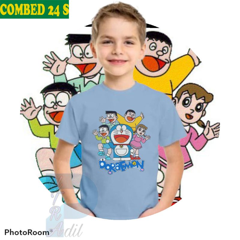 kaos Anak Baju Anak/Kaos Sablon/Doraemon/Kaos distro Kaos Anak laki laki Kaos Anak Perempuan Kaos